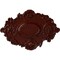 Ekena Millwork Kinsley Flowing Leaf Ceiling Medallion, Hand-Painted Brushed Mahogany, 30 3/8"W x 20 3/4"H x 1"P CM30KIBMF - alternate 1